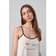 Αμάνικη Πυτζάμα με Τιράντες WHITE (70018-WHITE) Αμάνικη Πυτζάμα με Τιράντες WHITE (70018-WHITE)