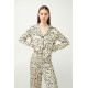 Viscose Satin Κουμπωτή Πυτζάμα Φλοράλ BEIGE STREAM (21101-BEIGE STREAM) Viscose Satin Κουμπωτή Πυτζάμα Φλοράλ BEIGE STREAM (21101-BEIGE STREAM)