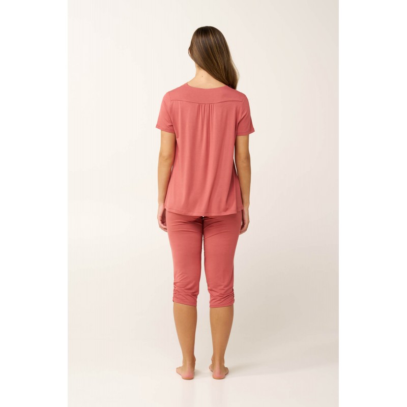 Γυναικεία Πυτζάμα Micromodal με Σούρες PINK CEDAR (24036-PINK CEDAR) Γυναικεία Πυτζάμα Micromodal με Σούρες PINK CEDAR (24036-PINK CEDAR)