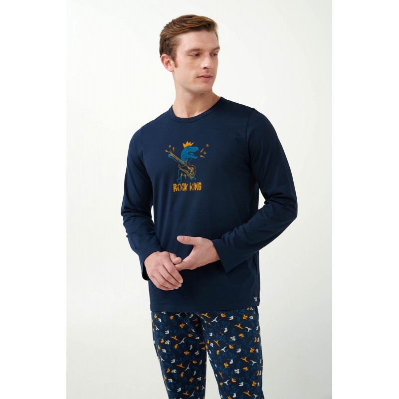 Πυτζάμα S. Jersey με Δεινόσαυρους BLUE (21630-BLUE) Πυτζάμα S. Jersey με Δεινόσαυρους BLUE (21630-BLUE)