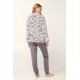 Κοντή Fleece Ρόμπα με Φερμουάρ LIGHT GRAY (21457-LIGHT GRAY)