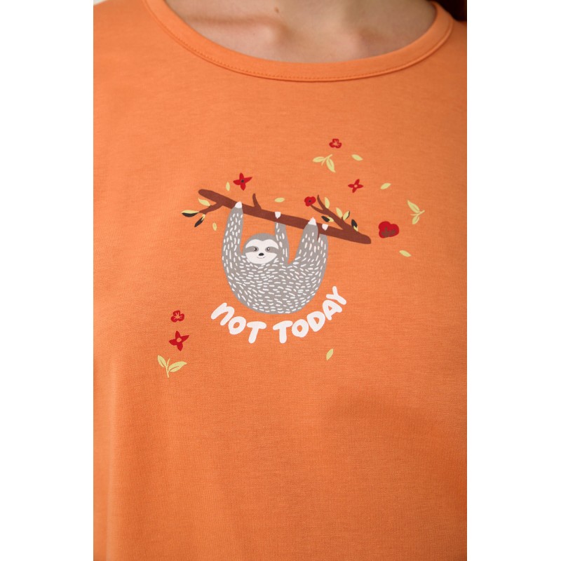 Βαμβακερές Γυναικείες Πυτζάμες με Μανσέτες CORAL GOLD (21928-CORAL GOLD)