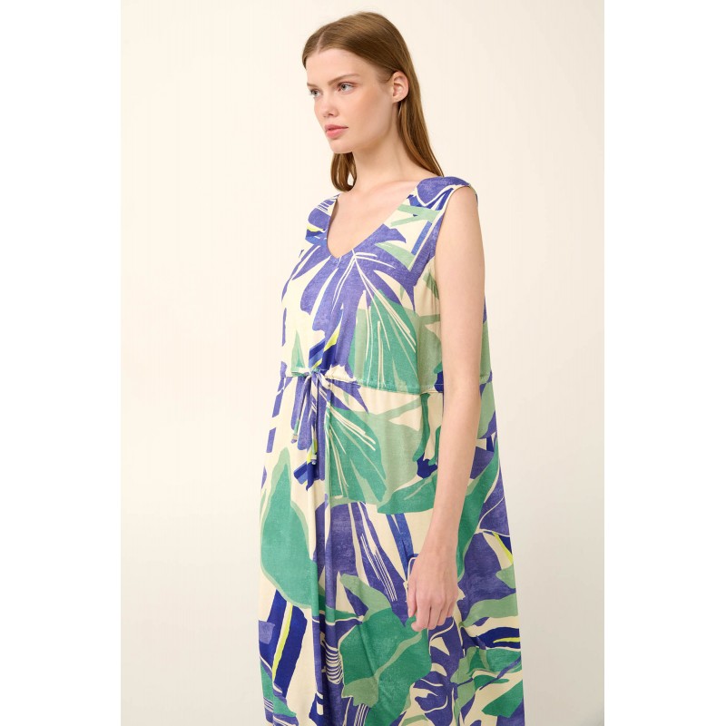Αμάνικο Καλοκαιρινό Φλοράλ Φόρεμα από Viscose BLUE BOA (22473-BLUE BOA) Αμάνικο Καλοκαιρινό Φλοράλ Φόρεμα από Viscose BLUE BOA (22473-BLUE BOA)