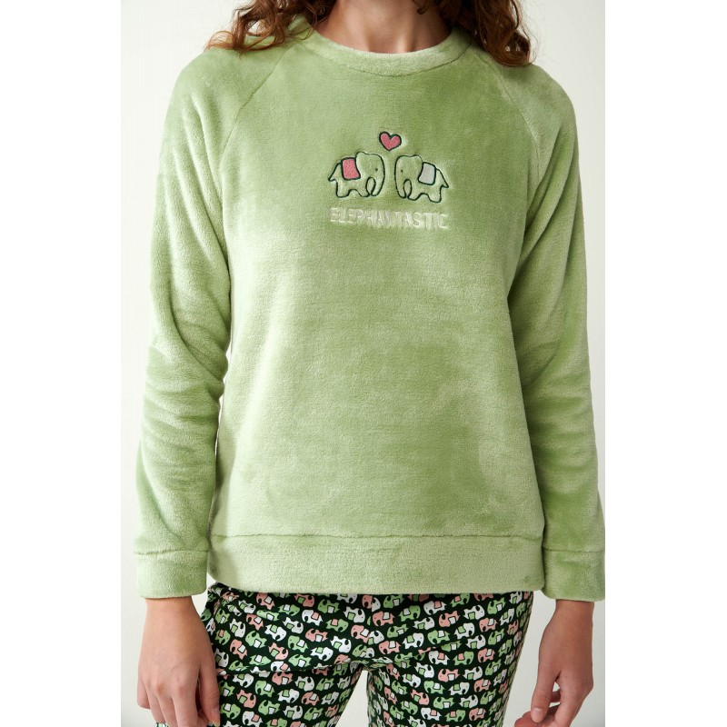 Πράσινη Πυτζάμα με Ελέφαντες GREEN FOAM (21325-GREEN FOAM) Πράσινη Πυτζάμα με Ελέφαντες GREEN FOAM (21325-GREEN FOAM)
