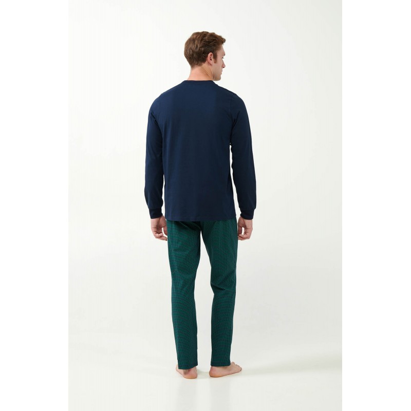 Πυτζάμα Jersey με Γεωμετρικό Μοτίβο BLUE (21603-BLUE) Πυτζάμα Jersey με Γεωμετρικό Μοτίβο BLUE (21603-BLUE)