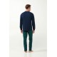 Πυτζάμα Jersey με Γεωμετρικό Μοτίβο BLUE (21603-BLUE) Πυτζάμα Jersey με Γεωμετρικό Μοτίβο BLUE (21603-BLUE)