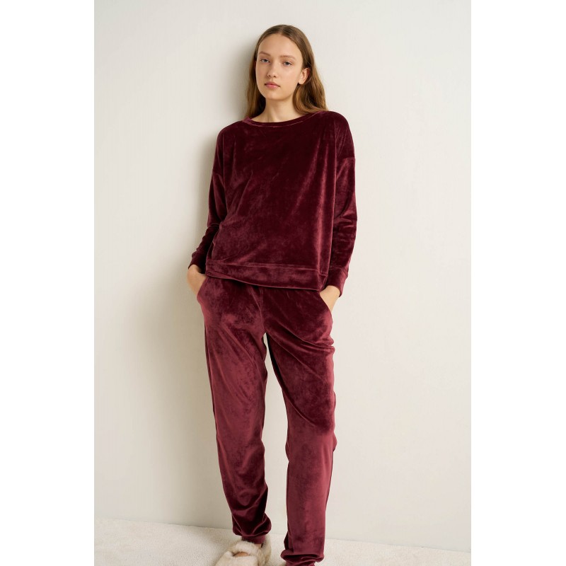 Γυναικείο Velvet Lounge Σετ BORDEAUX IMPERIAL (25192-BORDEAUX IMPERIAL) Γυναικείο Velvet Lounge Σετ BORDEAUX IMPERIAL (25192-BORDEAUX IMPERIAL)
