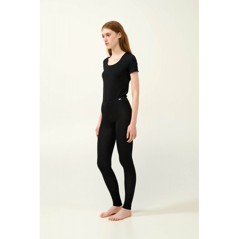 Μονόχρωμο Γυναικείο Κολάν Micromodal BLACK (23820-BLACK)