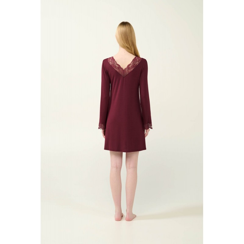 Νυχτικό Micromodal με Δαντέλα RED WINDSOR (23823-RED WINDSOR) Νυχτικό Micromodal με Δαντέλα RED WINDSOR (23823-RED WINDSOR)