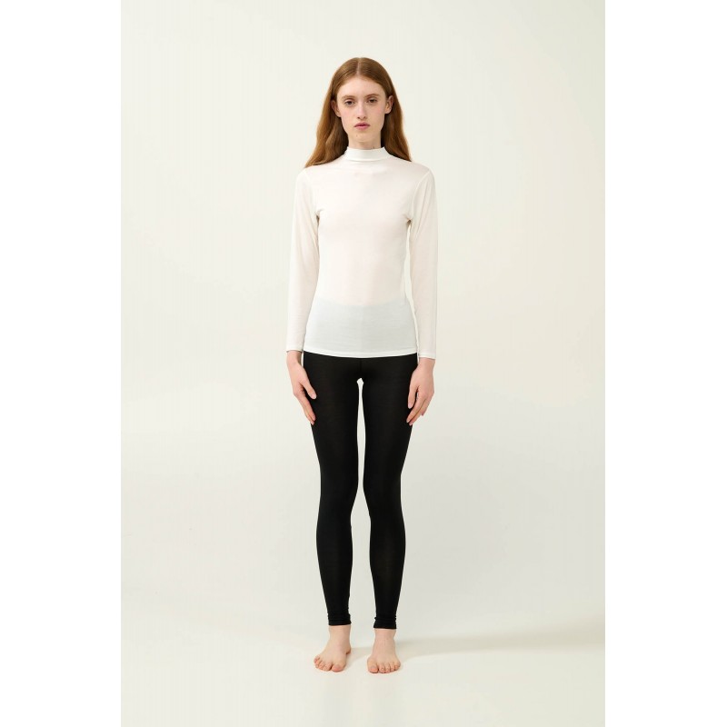 Γυναικείο Φανελάκι με Ψηλή Λαιμόκοψη CREAM (23818-CREAM)