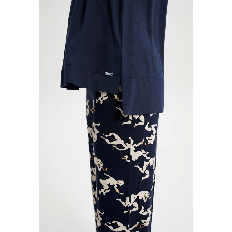 Πυτζάμα με Λαιμόκοψη BLUE BLAZER (19080-BLUE BLAZER) Πυτζάμα με Λαιμόκοψη BLUE BLAZER (19080-BLUE BLAZER)