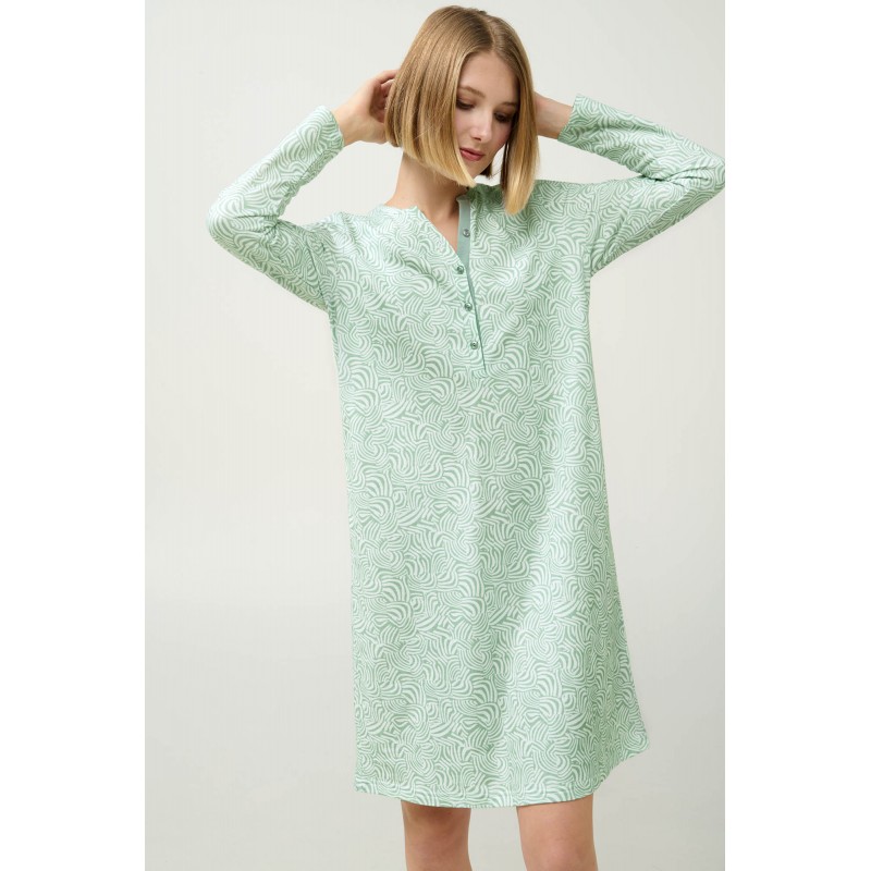Φούτερ Νυχτικό με Πατιλέτα GREEN FROSTY (23260-GREEN FROSTY)
