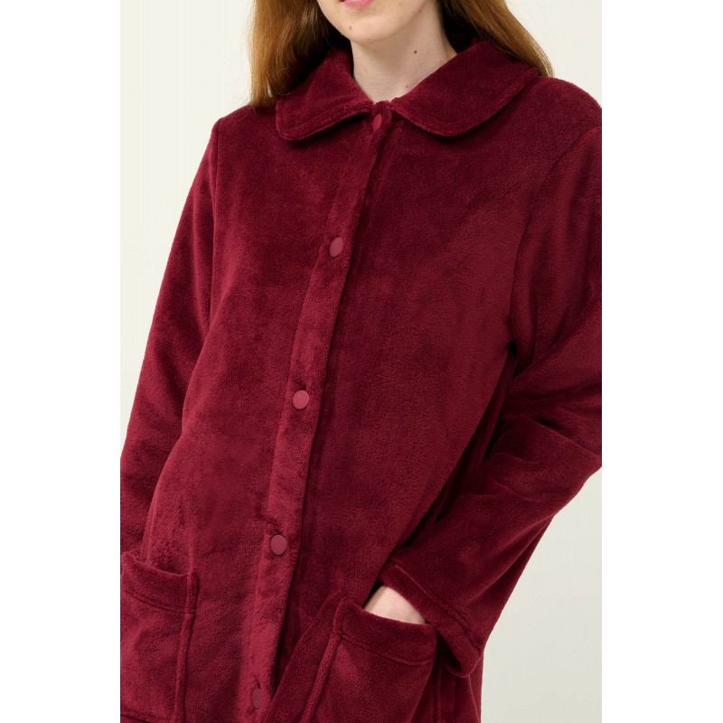 Γυναικεία Κουμπωτή Fleece Ρόμπα RED PORTO (23362-RED PORTO) Γυναικεία Κουμπωτή Fleece Ρόμπα RED PORTO (23362-RED PORTO)