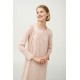 Βαμβακερό Φλοράλ Νυχτικό με Πατιλέτα PINK TAN (23336-PINK TAN)