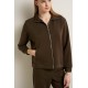 Γυναικείο Viscose Jacket με Φερμουάρ BROWN (25160-BROWN) Γυναικείο Viscose Jacket με Φερμουάρ BROWN (25160-BROWN)