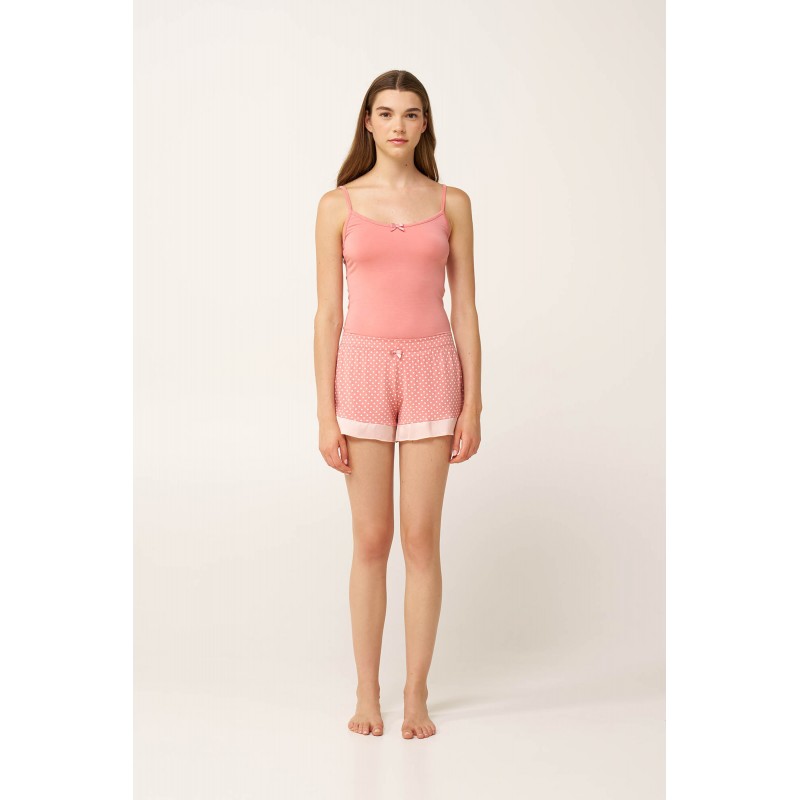 Γυναικείο Micromodal Φανελάκι με Τιράντες PINK TAN (24068-PINK TAN)