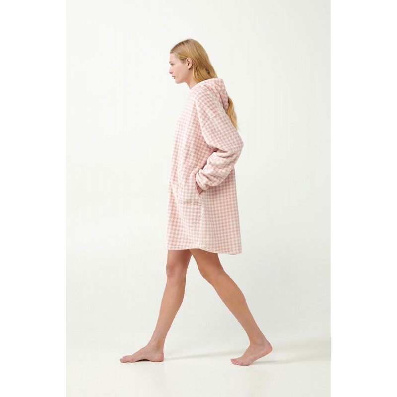 Πιε-Ντε-Πουλ Fleece Νυχτικό με Κουκούλα PINK PEACH (21423-PINK PEACH) Πιε-Ντε-Πουλ Fleece Νυχτικό με Κουκούλα PINK PEACH (21423-PINK PEACH)