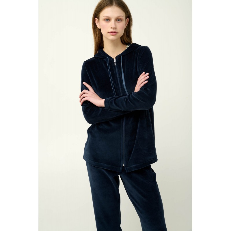 Χειμερινό Lounge Set με Κουκούλα BLUE BLAZER (23116-BLUE BLAZER)