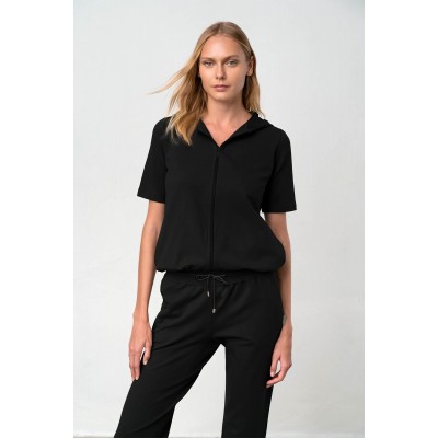 Μονόχρωμο Παντελόνι με Τσέπες BLACK (18348-BLACK)