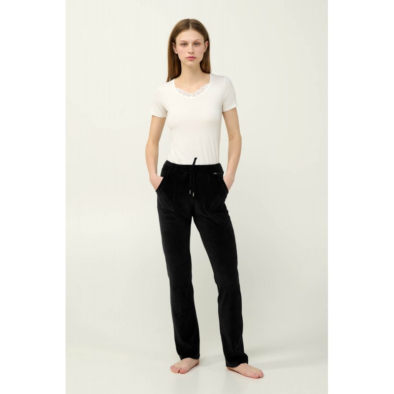 Γυναικείο Παντελόνι Velvet με Τσέπες BLACK (23165-BLACK) Γυναικείο Παντελόνι Velvet με Τσέπες BLACK (23165-BLACK)