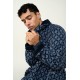 Ανδρική Σταυρωτή Fleece Ρόμπα BLUE (23780-BLUE) Ανδρική Σταυρωτή Fleece Ρόμπα BLUE (23780-BLUE)