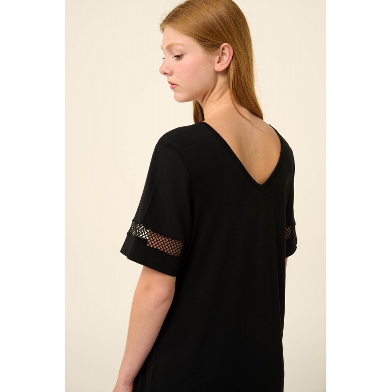 Μονόχρωμο Καλοκαιρινό Φόρεμα από Viscose BLACK (22520-BLACK) Μονόχρωμο Καλοκαιρινό Φόρεμα από Viscose BLACK (22520-BLACK)
