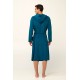 Μονόχρωμή Frottee Ανδρική Ρόμπα BLUE LYONS (22587-BLUE LYONS)