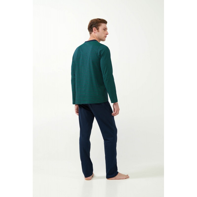 Πυτζάμα Jersey με Γεμετρικό Μοτίβο BLUE (21600-BLUE) Πυτζάμα Jersey με Γεμετρικό Μοτίβο BLUE (21600-BLUE)