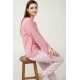 Γυναικεία Φούτερ Πυτζάμα με Μανσέτες ROSE ELEGANCE (23232-ROSE ELEGANCE) Γυναικεία Φούτερ Πυτζάμα με Μανσέτες ROSE ELEGANCE (23232-ROSE ELEGANCE)
