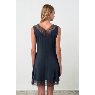 Νυχτικό με Δαντέλα BLUE PARIS (18182-BLUE PARIS)