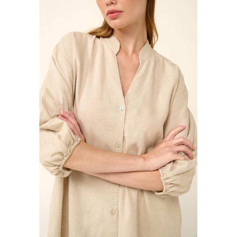 Μονόχρωμο Καλοκαιρινό Φόρεμα με Κουμπιά BEIGE SKIN (22457-BEIGE SKIN) Μονόχρωμο Καλοκαιρινό Φόρεμα με Κουμπιά BEIGE SKIN (22457-BEIGE SKIN)