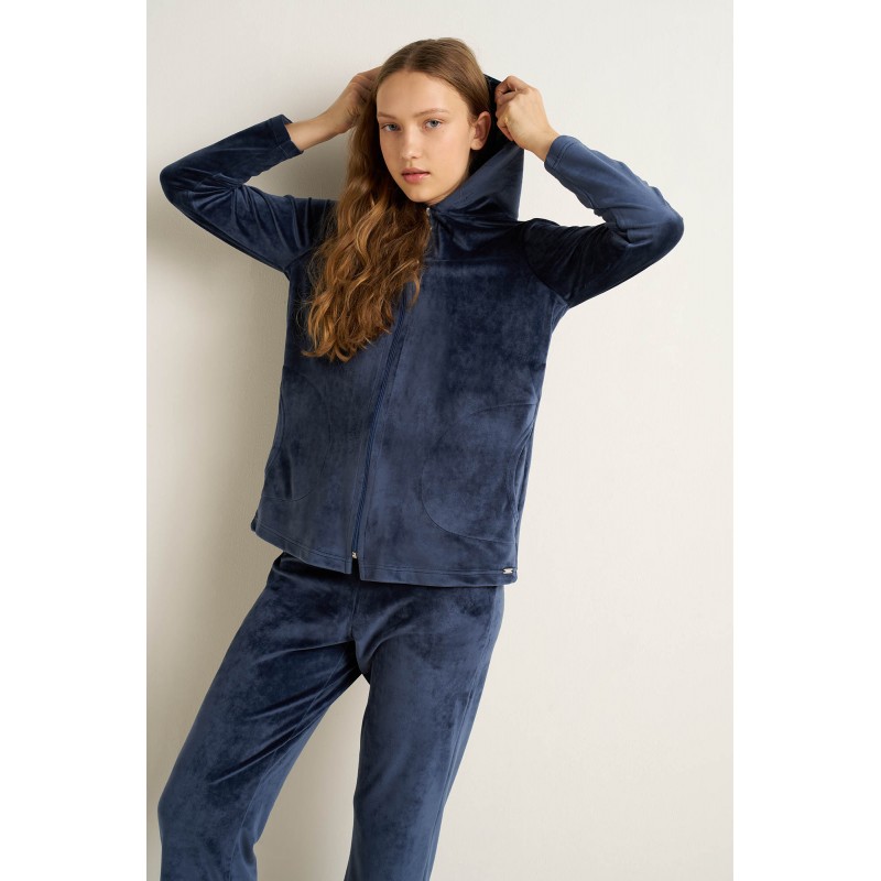 Lounge Velvet Μακρύ Φόρεμα BLUE INDIGO (25116-BLUE INDIGO) Lounge Velvet Μακρύ Φόρεμα BLUE INDIGO (25116-BLUE INDIGO)