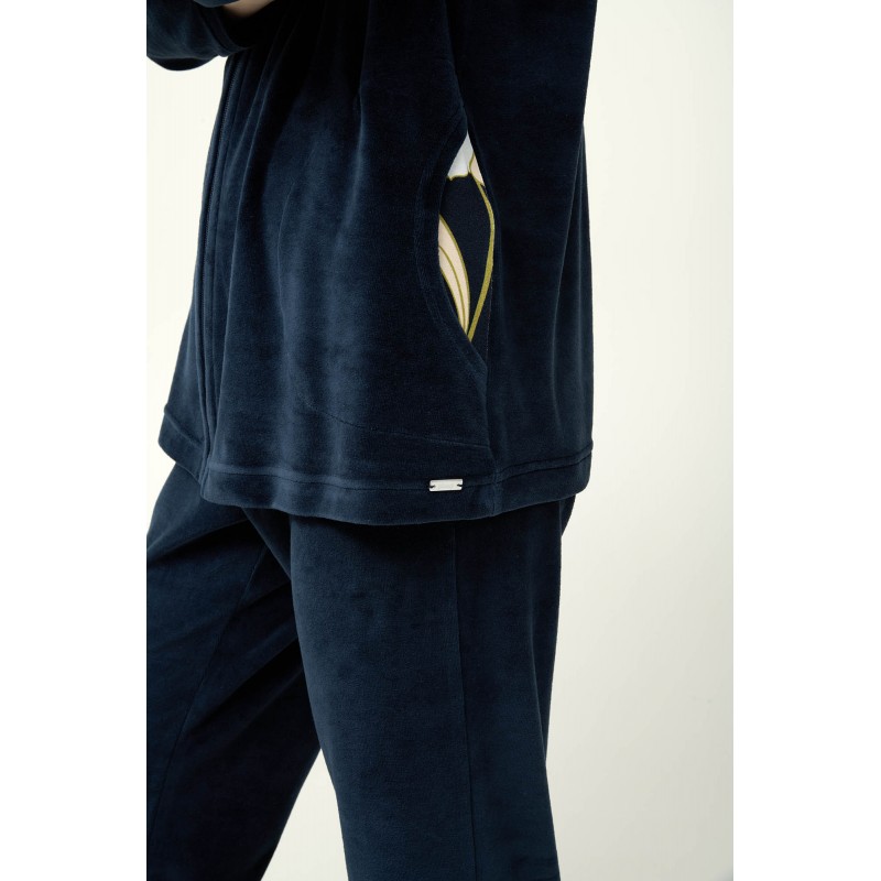 Χειμερινό Lounge Set με Κουκούλα BLUE BLAZER (23116-BLUE BLAZER)