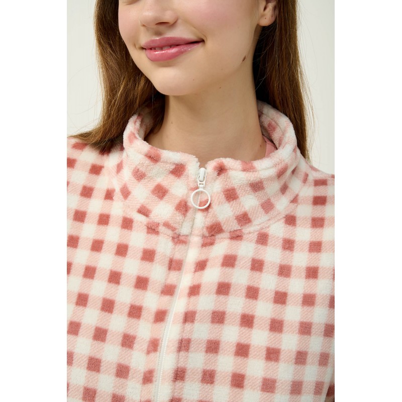 Γυναικεία Fleece Ρόμπα με Φερμουάρ PINK TAN (23322-PINK TAN) Γυναικεία Fleece Ρόμπα με Φερμουάρ PINK TAN (23322-PINK TAN)