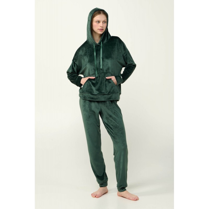 Μονόχρωμη Γυναικεία Φόρμα Velvet GREEN TEAL (23083-GREEN TEAL) Μονόχρωμη Γυναικεία Φόρμα Velvet GREEN TEAL (23083-GREEN TEAL)