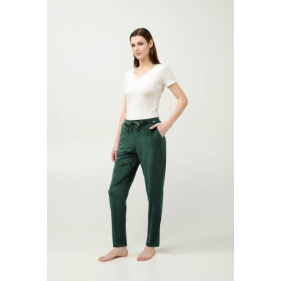 Μονόχρωμο Γυναικείο Παντελόνι Velvet GREEN TEAL (23085-GREEN TEAL)