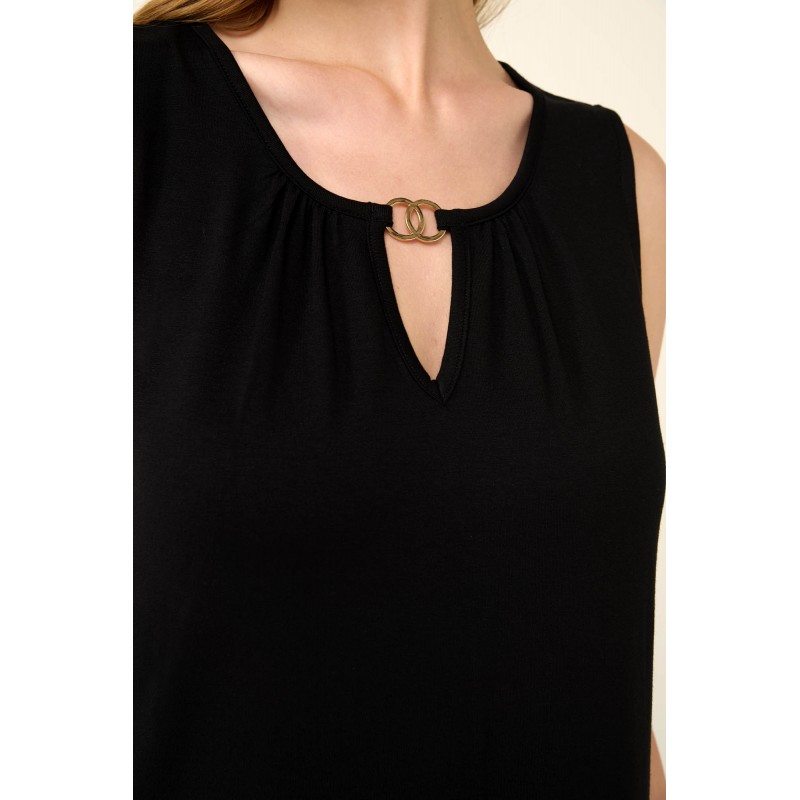 Μονόχρωμο Αμάνικο Καλοκαιρινό Φόρεμα BLACK (22513-BLACK) Μονόχρωμο Αμάνικο Καλοκαιρινό Φόρεμα BLACK (22513-BLACK)