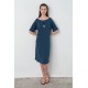 Φόρεμα με Κοντό Μανίκι BLUE MARINE (16924-BLUE MARINE)