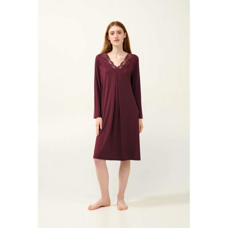 Γυναικείο Νυχτικό Micromodal με Πιέτα RED WINDSOR (23122-RED WINDSOR) Γυναικείο Νυχτικό Micromodal με Πιέτα RED WINDSOR (23122-RED WINDSOR)