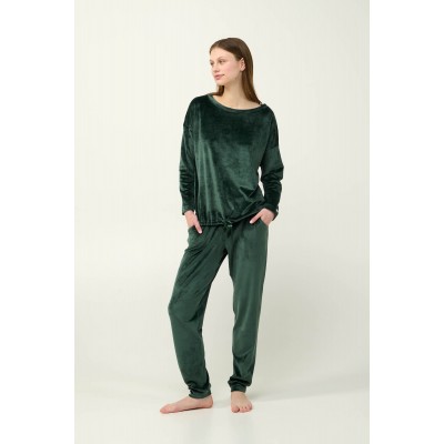 Γυναικεία Μονόχωμη Φόρμα Velvet GREEN TEAL (23084-GREEN TEAL)