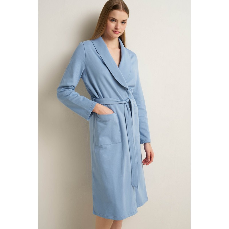 Γυναικεία Βαμβακερή Σταυρωή Ρόμπα BLUE FOREVER (25256-BLUE FOREVER) Γυναικεία Βαμβακερή Σταυρωή Ρόμπα BLUE FOREVER (25256-BLUE FOREVER)