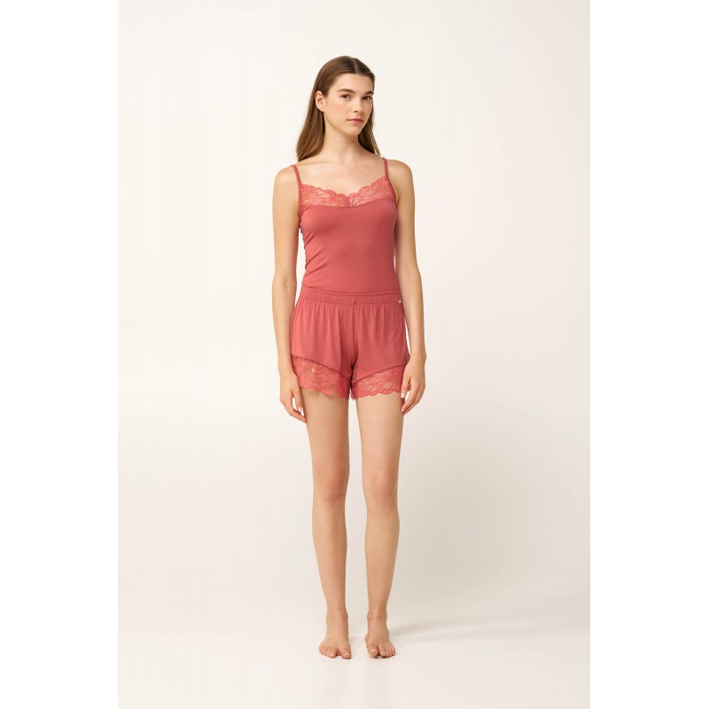 Γυναικείο Φανελάκι Micromodal με Τιράντες PINK CEDAR (24040-PINK CEDAR)