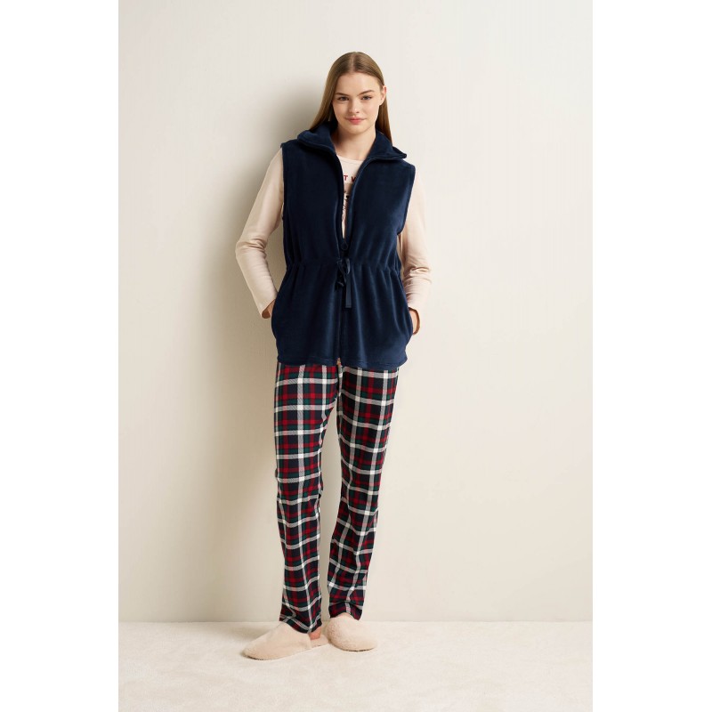 Γυναικείο Fleece Γιλέκο με Φερμουάρ BLUE (25209-BLUE) Γυναικείο Fleece Γιλέκο με Φερμουάρ BLUE (25209-BLUE)