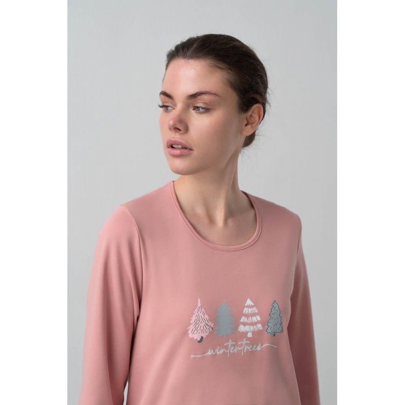 Πυτζάμα με Μακρύ Μανίκι PINK TAN (17596-PINK TAN) Πυτζάμα με Μακρύ Μανίκι PINK TAN (17596-PINK TAN)