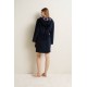 Γυναικεία Fleece Ρόμπα με Φερμουάρ BLUE (25609-BLUE)