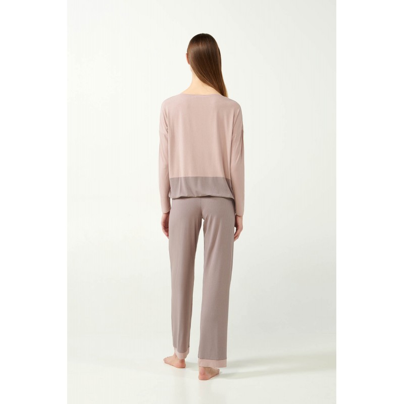 Πυτζάμα από Bamboo Rib ROSE DUSTY (21170-ROSE DUSTY) Πυτζάμα από Bamboo Rib ROSE DUSTY (21170-ROSE DUSTY)