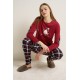 Γυναικεία Βαμβακερή Matching Πυτζάμα RED KARANDA (25615-RED KARANDA) Γυναικεία Βαμβακερή Matching Πυτζάμα RED KARANDA (25615-RED KARANDA)