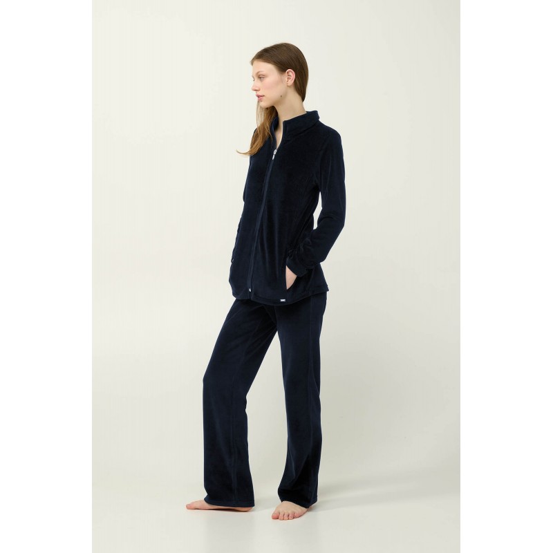 Γυναικεία Velvet Φόρμα με Φερμουάρ BLUE BLAZER (23160-BLUE BLAZER) Γυναικεία Velvet Φόρμα με Φερμουάρ BLUE BLAZER (23160-BLUE BLAZER)