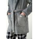 Μονόχρωμη Σταυρωτή Fleece Ρόμπα GRAY (21708-GRAY) Μονόχρωμη Σταυρωτή Fleece Ρόμπα GRAY (21708-GRAY)