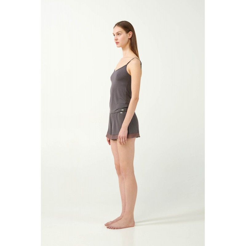 Φανελάκι Micromodal με Τιράντες GRAY MAUVE (21817-GRAY MAUVE)